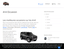 Tablet Screenshot of occasions4x4.fr
